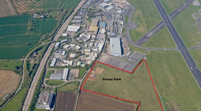 Power Park site near Exeter Airport