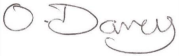 Cllr Olly Davey signature